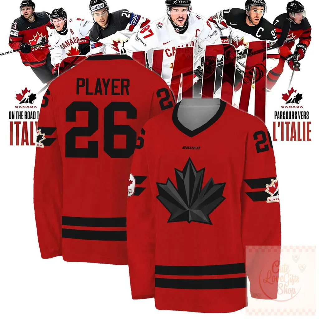 Canada National Olympic Hockey Jersey 2026 Customizable Name and Number Red - BTF Trend Canada National Olympic Hockey Jersey 2026 Customizable Name and Number Red - BTF Trend