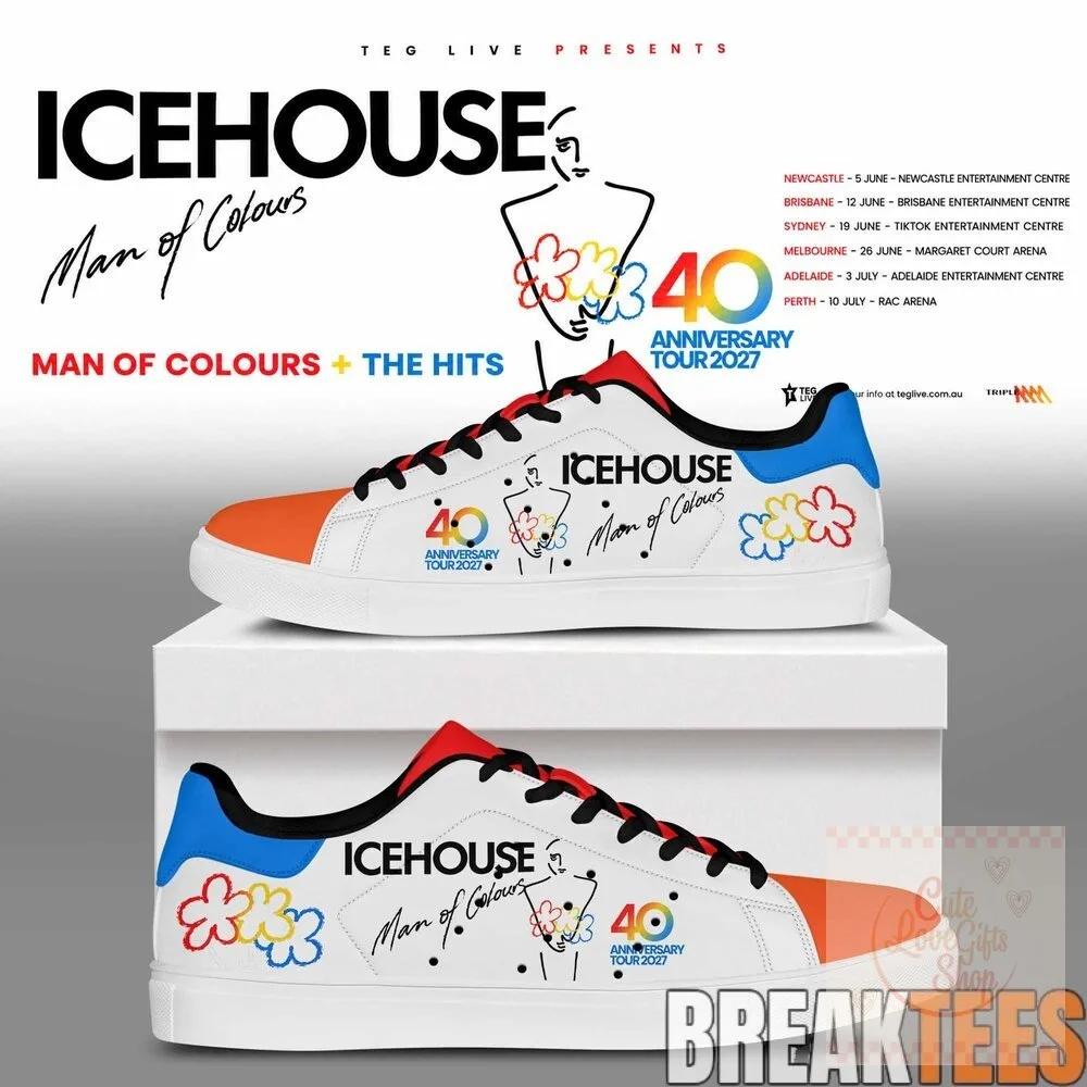 Sneakers for the 40th Anniversary Tour 2027 by Icehouse - Man of Colours Edition