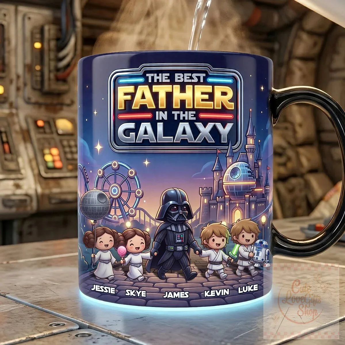 Star Wars The Best Father In The Galaxy Personalized Coffee Mug 5 Star Wars The Best Father In The Galaxy Personalized Coffee Mug