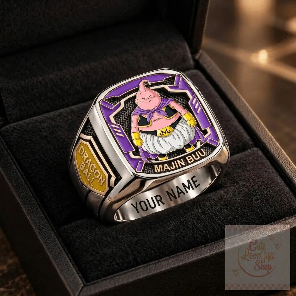 Majin Buu Dragon Ball Z Anime Character Personalized Championship Ring