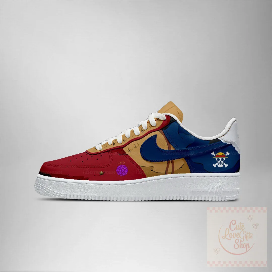One Piece Monkey D. Luffy Live Action Custom Anime Shoes 5 One Piece Monkey D. Luffy Live Action Custom Anime Shoes
