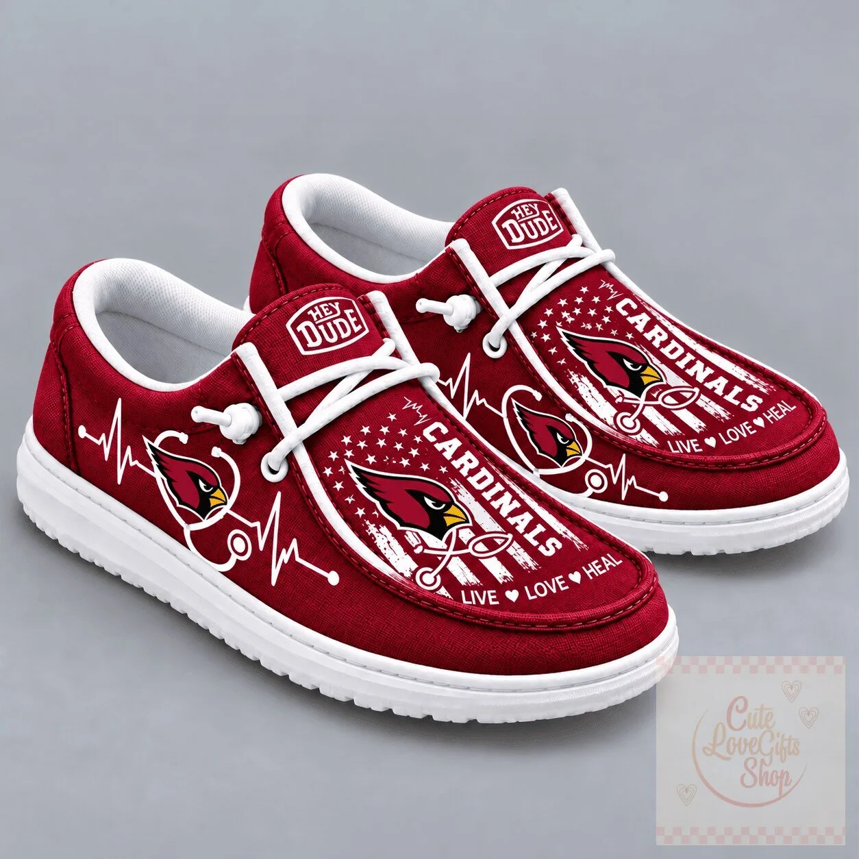 Arizona Cardinals NFL Live Love Heal Loafer Shoes